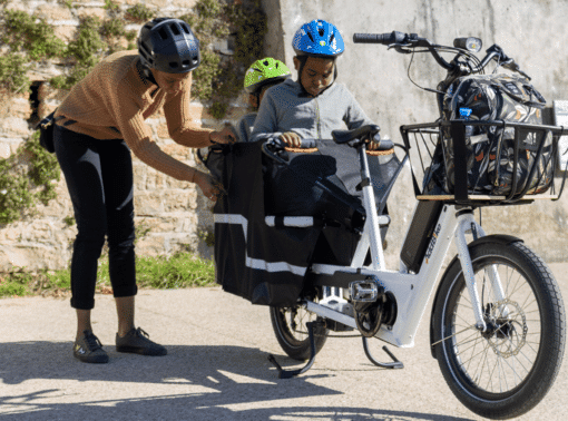 Vélo Emeraude - vente vélo triporteur électrique U-Cargo Family