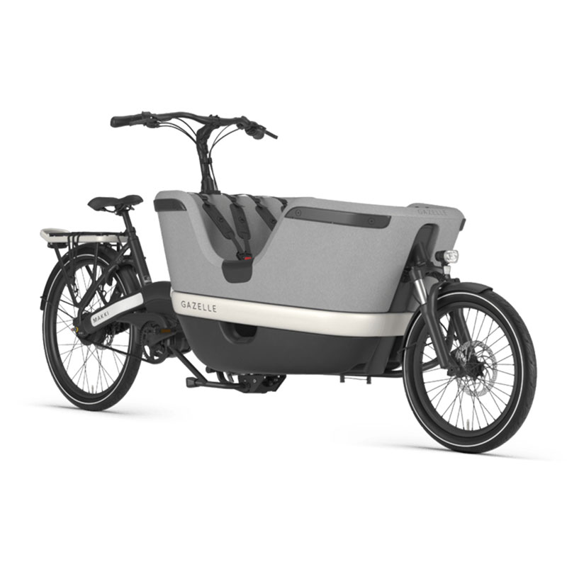 Biporteur electrique Gazelle MAKKI LOAD Velo Emeraude